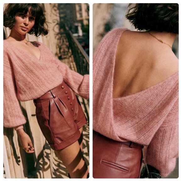Sezane Sweaters - Sezane Cristina Jumper Sweater Blush Pink Size Small
